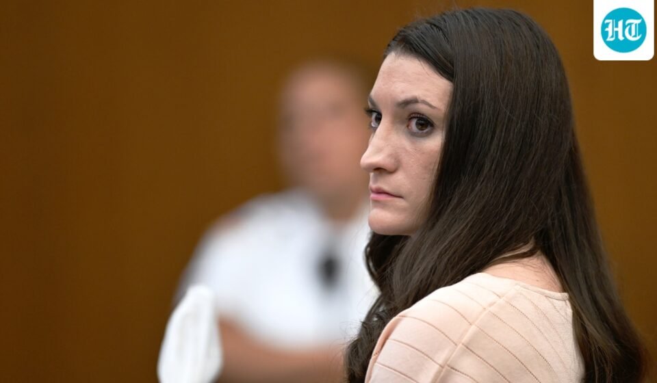 Lindsay Clancy is facing trial for killing her children Dawson, Cora, and Callan. (AP Photo)
