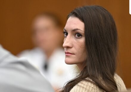 Lindsay Clancy in the courtroom during proceedings in her murder trial on August 20, 2026. (Josh Reynolds REUTERS)