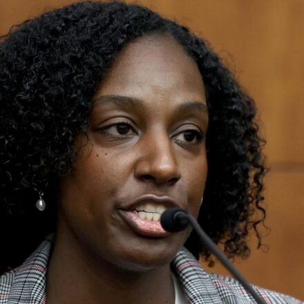 Witness Latiesha Dukes, a mental health clinician, testifies during Lindsay Clancy's murder trial at Plymouth Superior Court in Plymouth, Massachusetts, U.S., August 12, 2026. Mark Stockwell/Pool via REUTERS (via REUTERS)