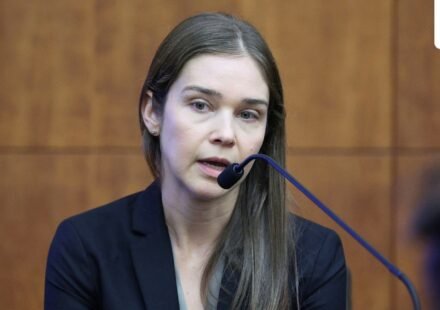 Psychiatrist Dr. Jennifer Tufts on the witness stand during Lindsay Clancy's murder trial at Plymouth Superior Court, in Plymouth, Massachusetts, U.S., August 10, 2026. Greg Derr/Pool via REUTERS (via REUTERS)