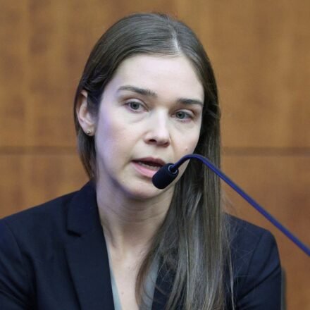 Psychiatrist Dr. Jennifer Tufts on the witness stand during Lindsay Clancy's murder trial at Plymouth Superior Court, in Plymouth, Massachusetts, U.S., August 10, 2026. Greg Derr/Pool via REUTERS (via REUTERS)