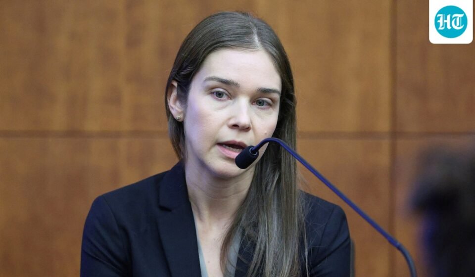 Psychiatrist Dr. Jennifer Tufts on the witness stand during Lindsay Clancy's murder trial at Plymouth Superior Court, in Plymouth, Massachusetts, U.S., August 10, 2026. Greg Derr/Pool via REUTERS (via REUTERS)