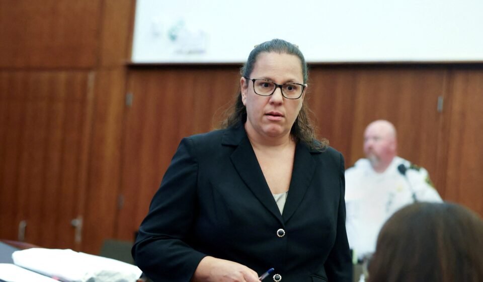 Prosecutor Shanan Buckingham, at the Lindsay Clancy murder Trial in Plymouth, Massachusetts, U.S., August 11, 2026.  She had just finished her Direct examination of Rebecca Jollotta.   Jonathan Wiggs/Pool via REUTERS (via REUTERS)