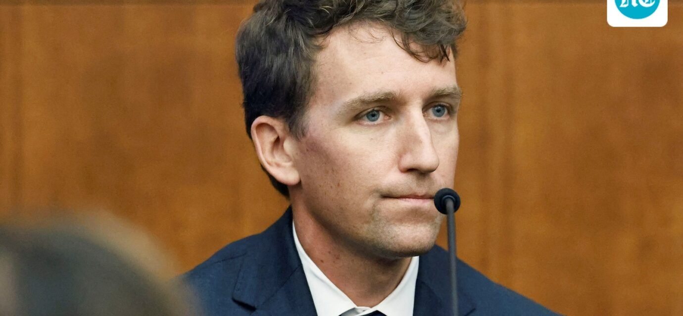 Patrick Clancy testified about the timeline of events on the day his three children died in 2023. (via REUTERS)
