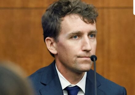 Patrick Clancy testified about the timeline of events on the day his three children died in 2023. (via REUTERS)