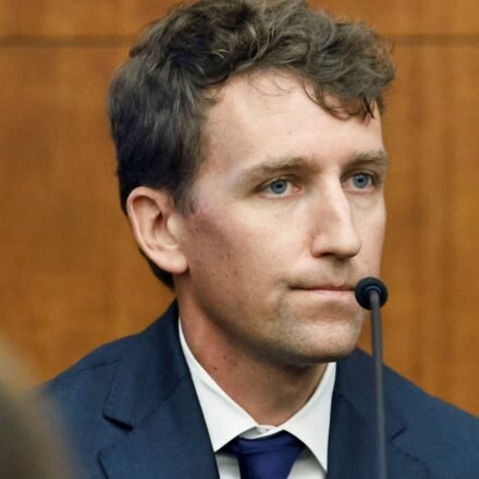 Patrick Clancy testified about the timeline of events on the day his three children died in 2023. (via REUTERS)