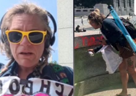 Watch the videos that helped investigators identify Melissa Farris and gave the public a look at the alleged vandalism at the memorial. (U.S. Attorney Jeanine Pirro)