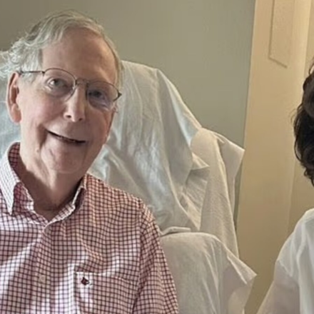 Kentucky Gov. Andy Beshear says he has received no response from Sen. Mitch McConnell. (Credit: Mitch McConnell office)