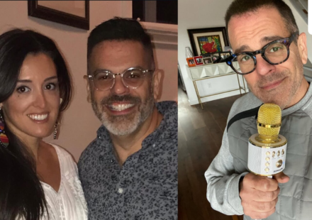 Telemundo executive Jose Alberto Suarez with his wife. (Unsplash)
