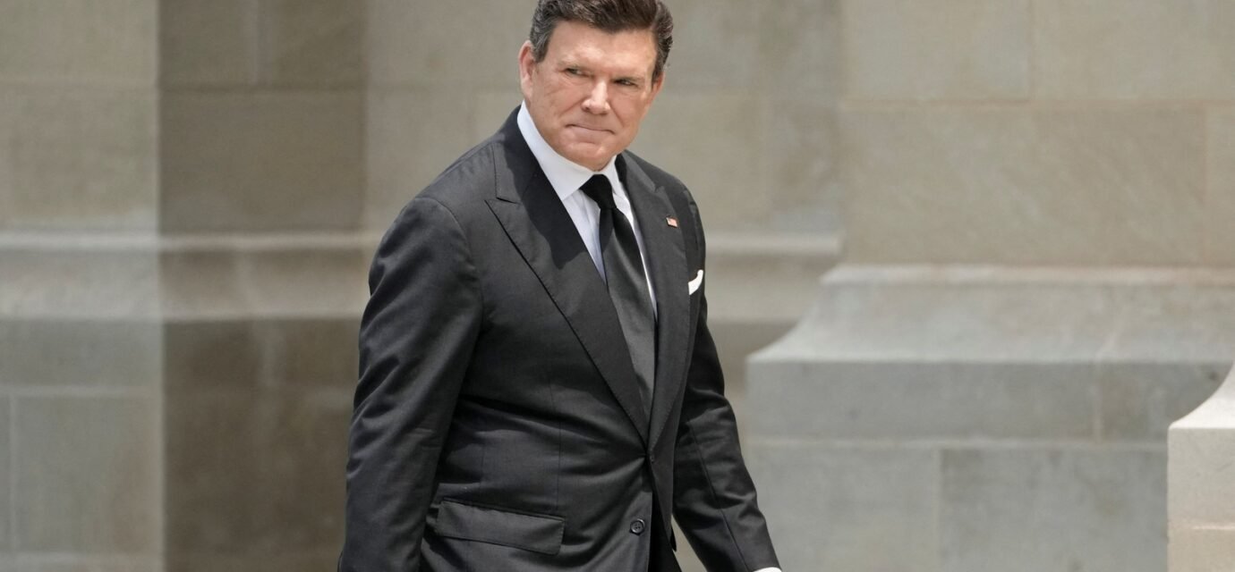 Bret Baier of Fox News confronted President Trump's criticism during his show, defending reporter Jonathan Hunt and correcting the president's statements on the Iran conflict. (REUTERS)