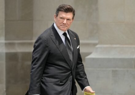 Bret Baier of Fox News confronted President Trump's criticism during his show, defending reporter Jonathan Hunt and correcting the president's statements on the Iran conflict. (REUTERS)