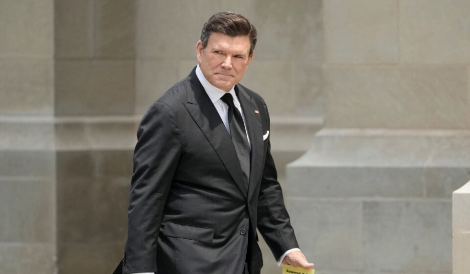 Bret Baier of Fox News confronted President Trump's criticism during his show, defending reporter Jonathan Hunt and correcting the president's statements on the Iran conflict. (REUTERS)