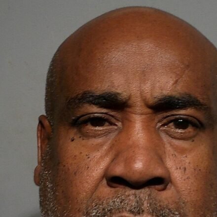 FILE PHOTO: Duane "Keffe D" Davis, who was charged with one count of murder with a deadly weapon for his alleged role in leading a group of men to kill hip-hop star Tupac Shakur in a 1996 drive-by shooting near the Las Vegas Strip, is shown in a police mugshot released by the Las Vegas Metropolitan Police Department. (via REUTERS)