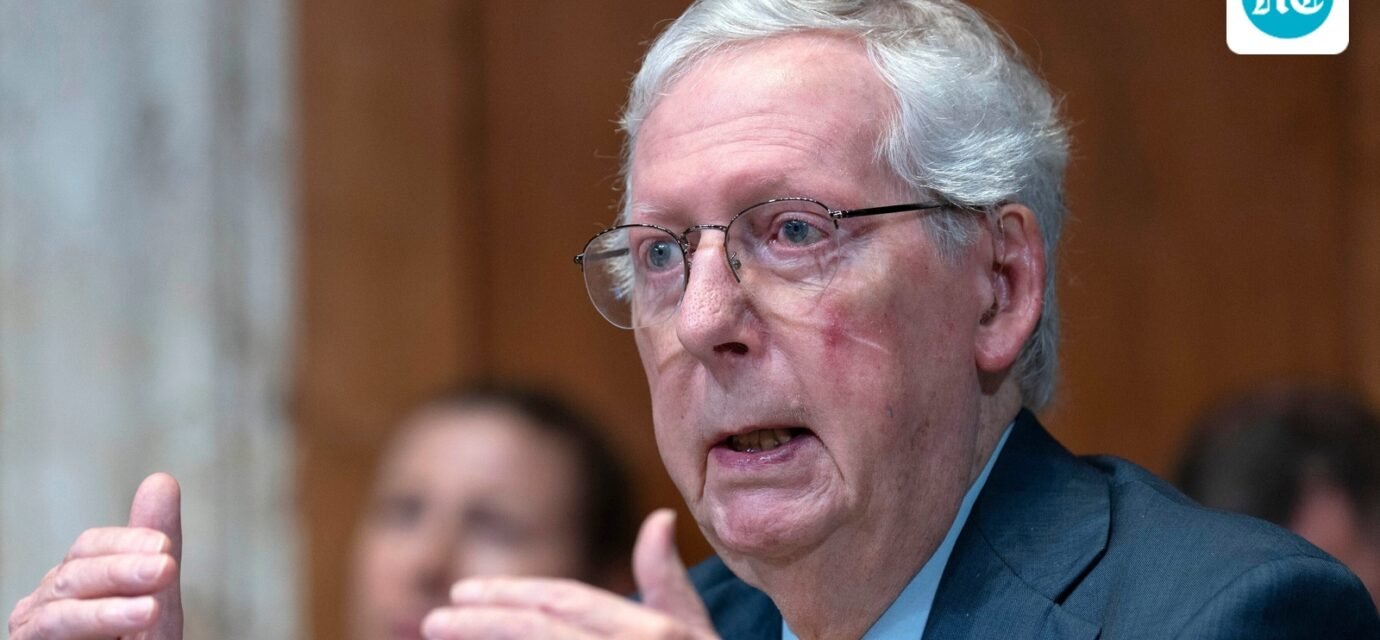 Mitch McConnell remains out of public view as questions grow over his health and return to the Senate. (AP Photo)