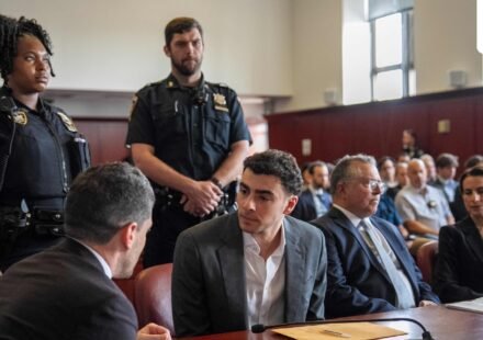 Luigi Mangione is expected to plead guilty on Friday to federal charges in the 2024 killing of UnitedHealthcare CEO Brian Thompson, according to multiple reports citing sources. ((Photo by DAVID DEE DELGADO / AFP))