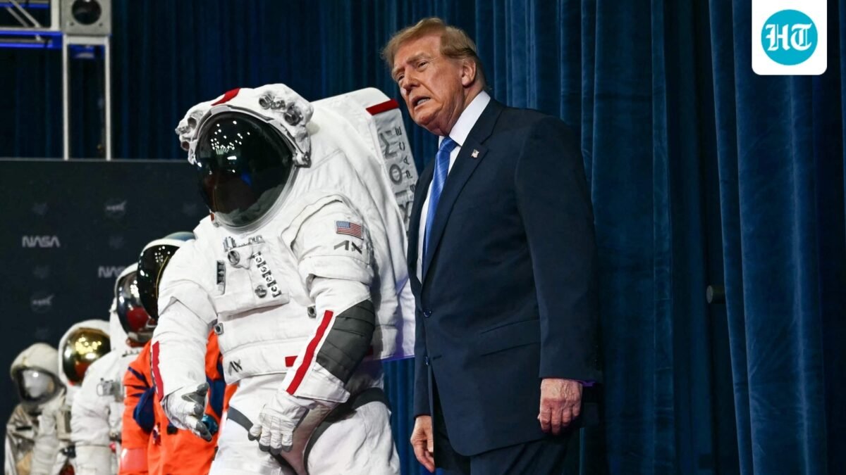 A January 2025 social media post from the parody account "Jack Kimble" has gone viral after President Donald Trump signed an executive order renaming Lake Ontario as “Lake America.”  ( (Photo by Kent NISHIMURA / AFP))