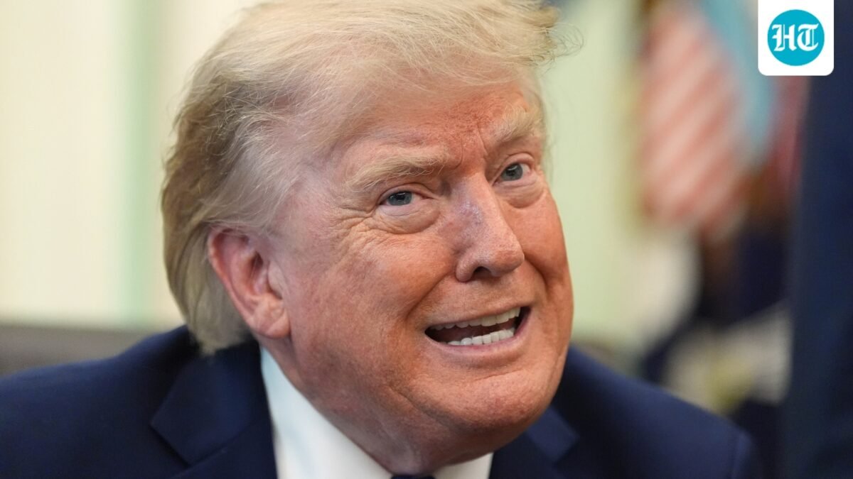 President Donald Trump speaks in the Oval Office of the White House, Aug 6, 2026. (AP Photo/Alex Brandon)