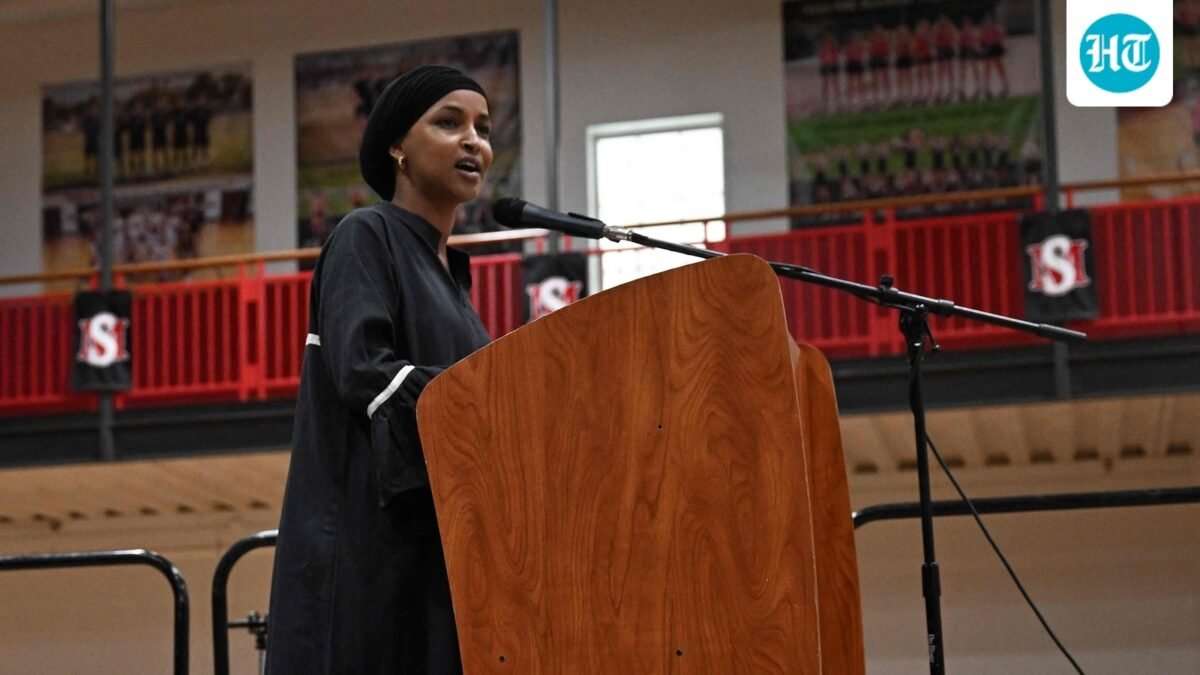Minneapolis police reportedly carried out a search at an apartment linked to Democratic Rep. Ilhan Omar’s son, Adnan Hirsi, and arrested his roommate on a weapons-related charge. (Getty Images via AFP)