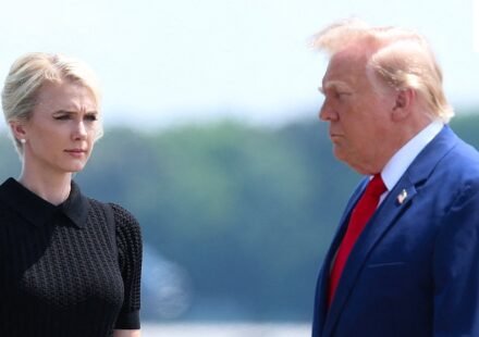 Natalie Harp has hybristophilia? Wild claim made as disturbing letter to Trump surfaces. (Getty Images via AFP)
