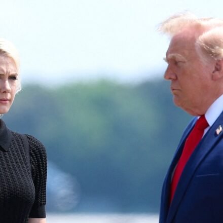 Natalie Harp has hybristophilia? Wild claim made as disturbing letter to Trump surfaces. (Getty Images via AFP)