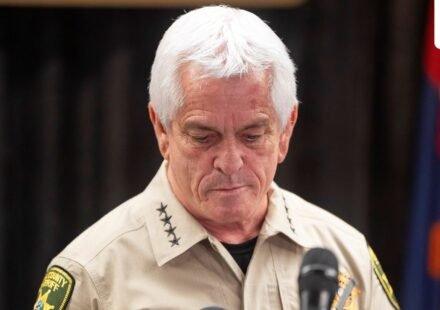 President Donald Trump's remarks on Pima County Sheriff Chris Nanos went viral amid the ongoing search for Nancy Guthrie. (REUTERS)