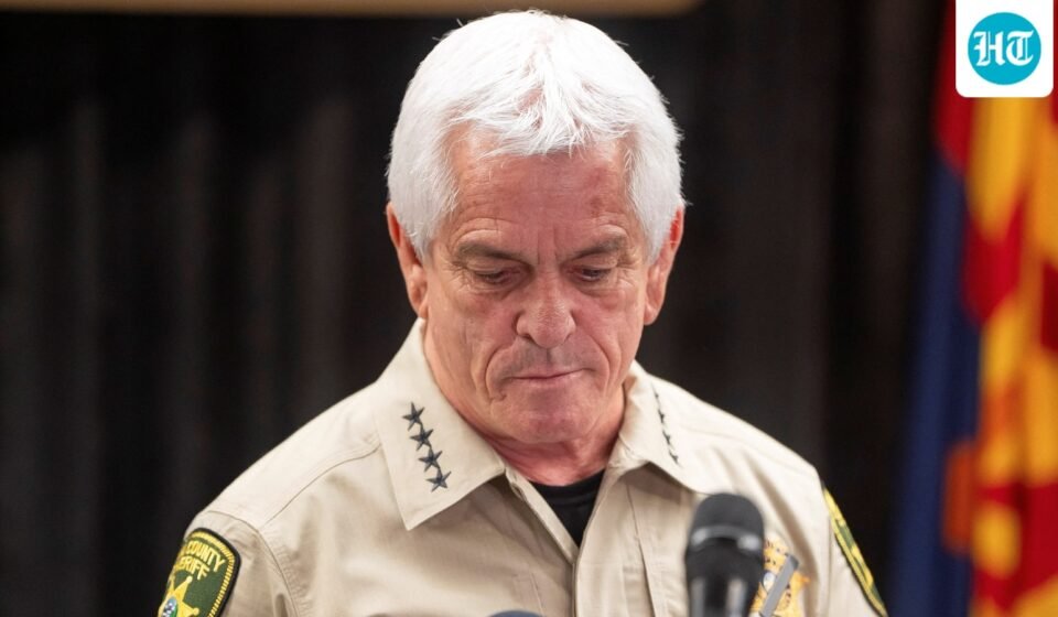 President Donald Trump's remarks on Pima County Sheriff Chris Nanos went viral amid the ongoing search for Nancy Guthrie. (REUTERS)