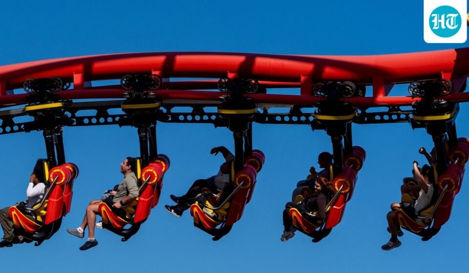 Six Flags X2 remains closed as California investigates serious rider injuries, leaving a major question over what happens to the coaster next.. (REUTERS/David Dee Delgado) (REUTERS)