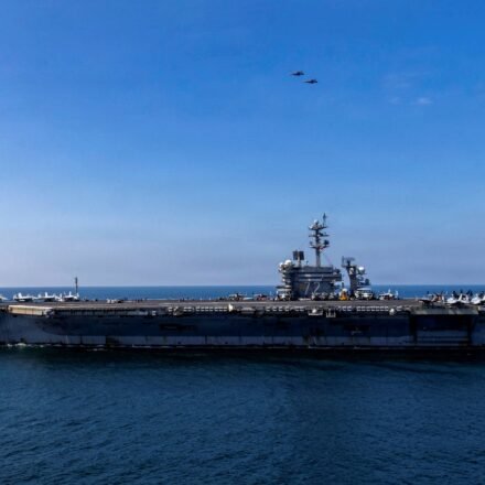 Aaron Parnas shared a sailaor’s wife’s warning as USS Abraham Lincoln faces questions over exhaustion, mental health and its long deployment. U.S. Navy/Handout via REUTERS (via REUTERS)
