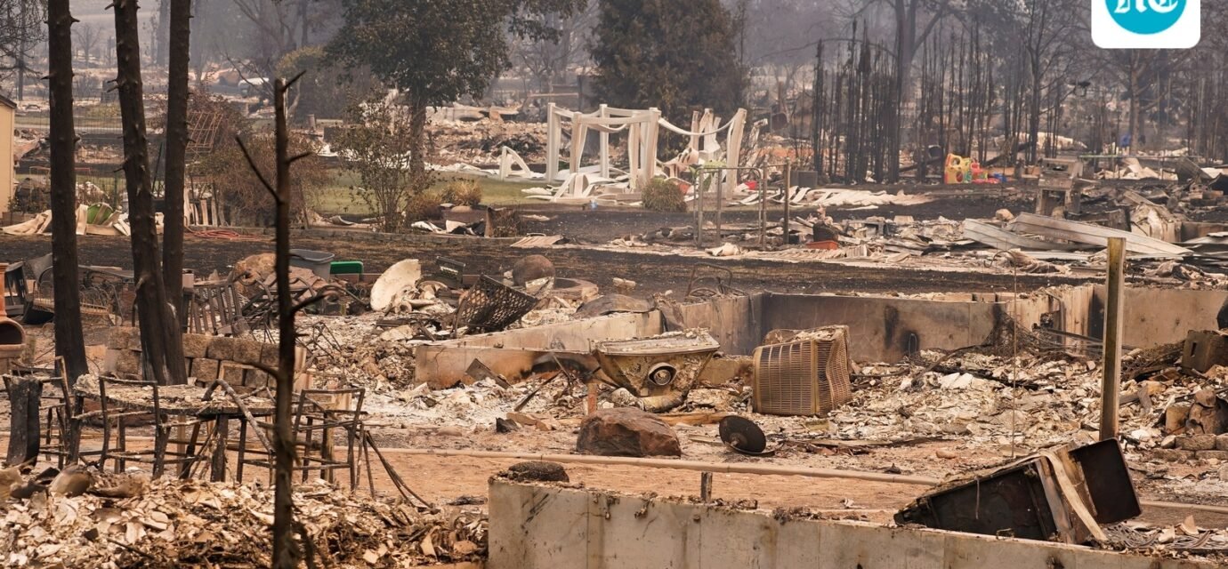A view of a burned neighbourhood in the Old Trails Fire, in Spokane, Washington, U.S., August 3, 2026. REUTERS/David Ryder (REUTERS)