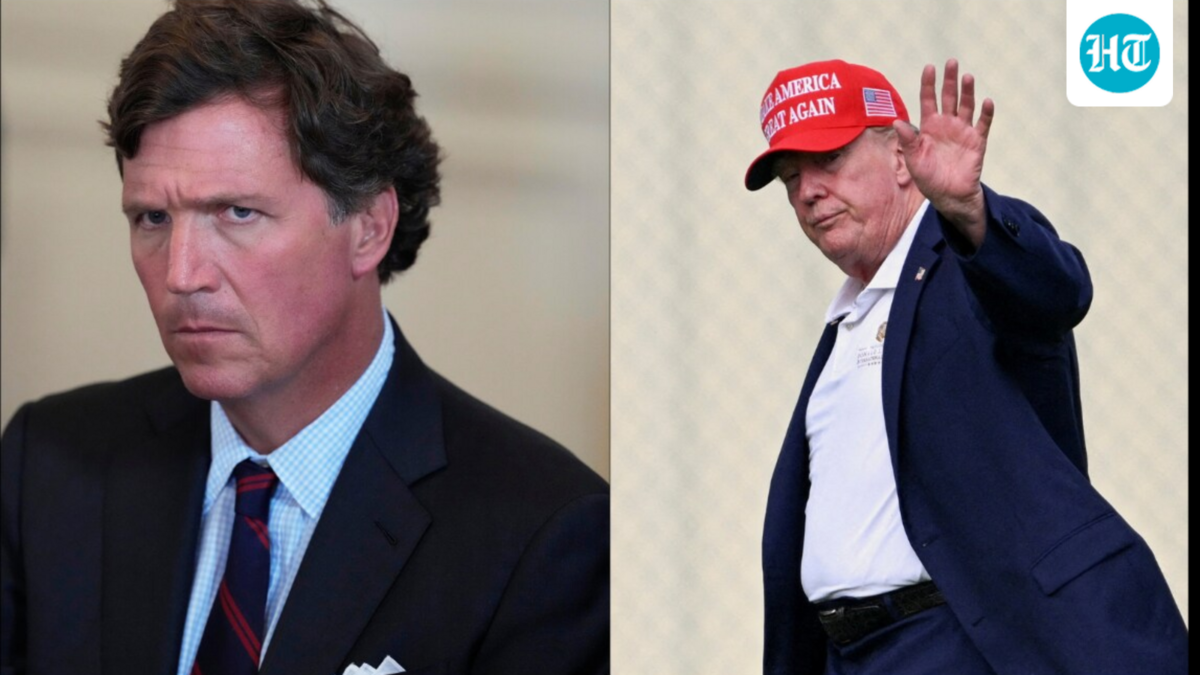 Donald Trump launched a blistering Truth Social attack on Tucker Carlson, Thomas Massie and Marjorie Taylor Greene after the trio met. ((AP Photo/Alex Brandon, File) and REUTERS/Annabelle Gordon/File Photo)