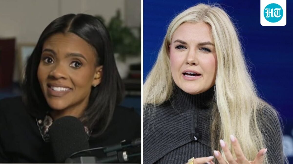 Candace Owens reacts to Tyler Bowyer's post comparing Erika Kirk and Lindsay Clancy (@candaceoshow, Getty Images via AFP)