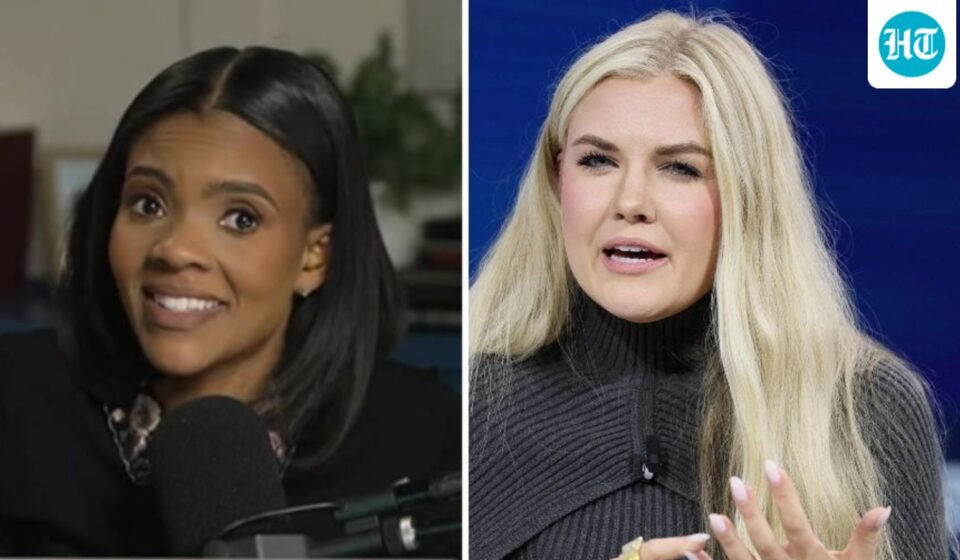 Candace Owens reacts to Tyler Bowyer's post comparing Erika Kirk and Lindsay Clancy (@candaceoshow, Getty Images via AFP)