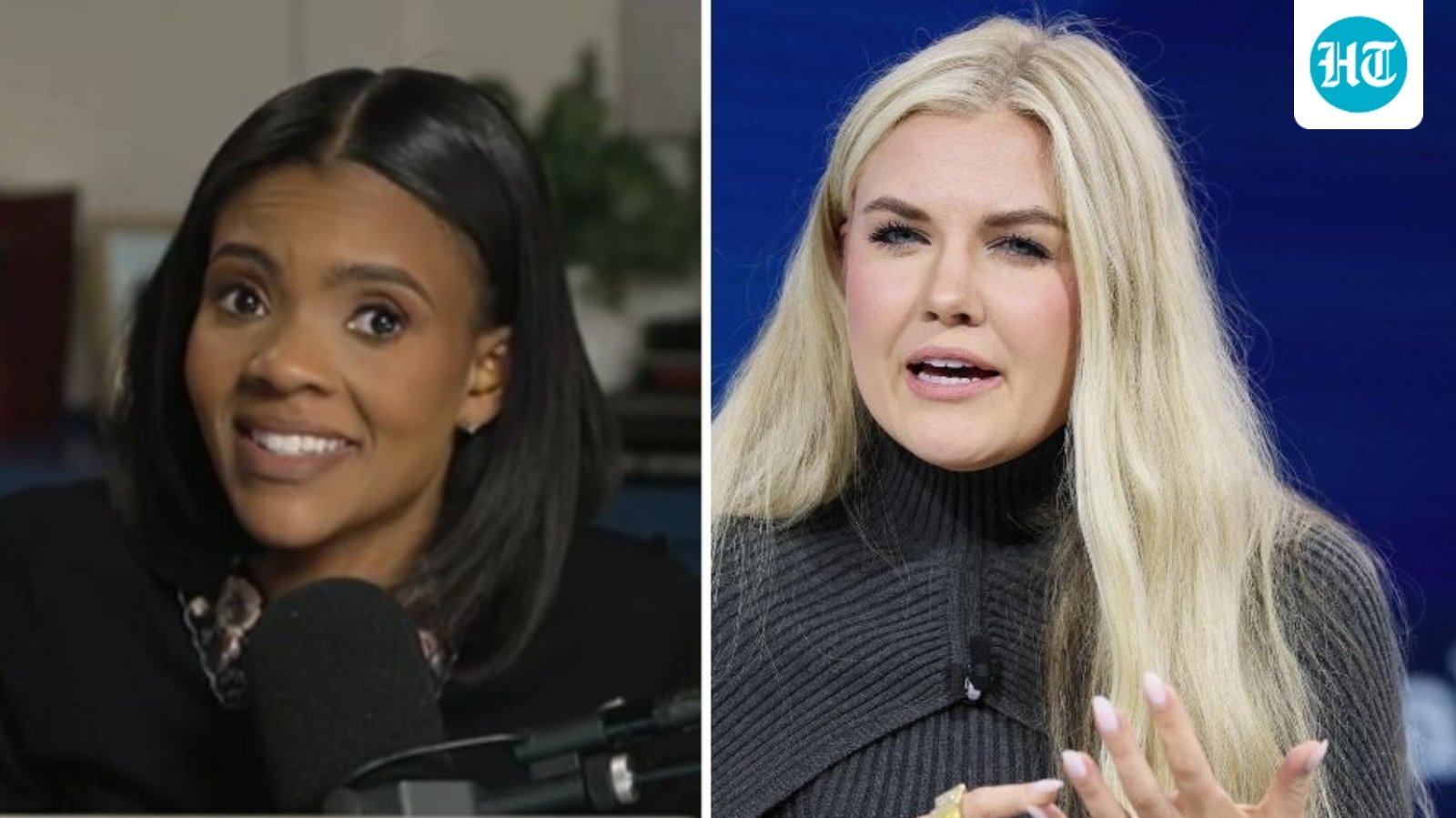 Candace Owens reacts to Tyler Bowyer's post comparing Erika Kirk and Lindsay Clancy (@candaceoshow, Getty Images via AFP)