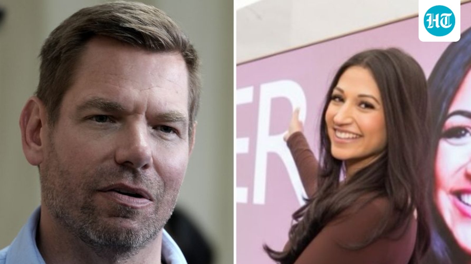 Katie Miller-Eric Swalwell past relationship rumors emerge (AP Photo/Rich Pedroncelli, File, katiemiller/Instagram)