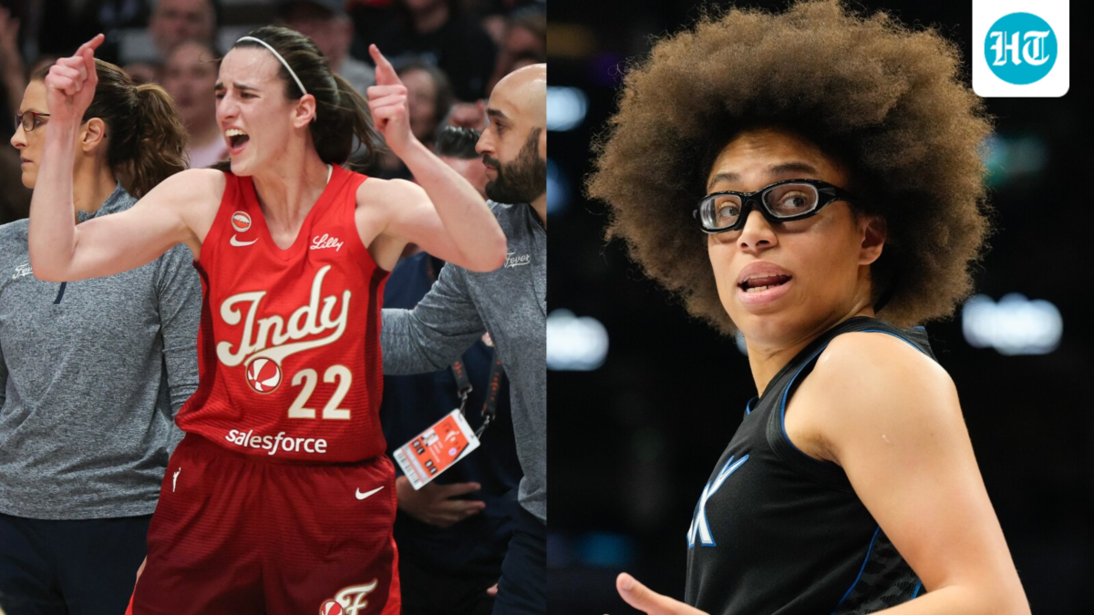 Caitlin Clark (L) and Olivia Miles. (Getty Images)