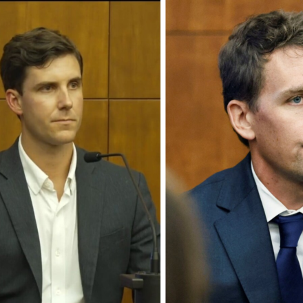 New social media theories are putting Patrick Clancy and his friend Kyle Carney under the spotlight. (Reuters, X/@cathyrusson)