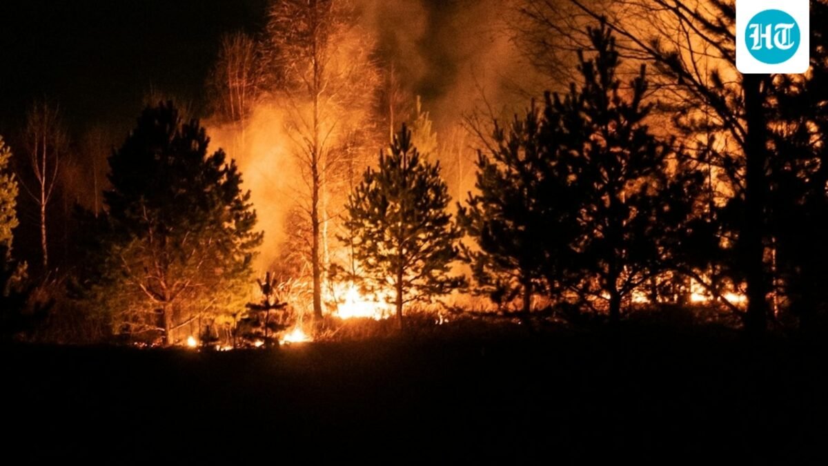 Wildfire burning in Mabton, Yakima County, WA. (UnSplash)