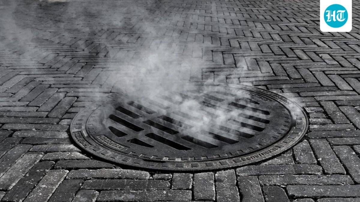 Three people were caught on video climbing out of a Manhattan manhole near Penn Station. (Unsplash)