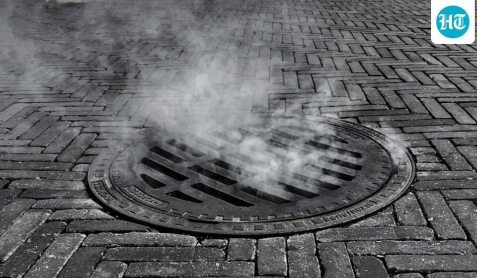 Three people were caught on video climbing out of a Manhattan manhole near Penn Station. (Unsplash)