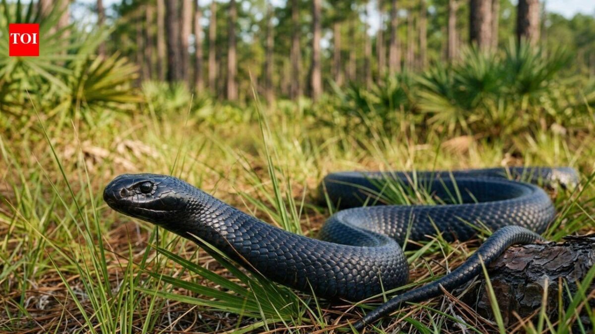 A giant snake vanished from parts of the US decades ago. Scientists are now releasing 42 eastern indigo snakes to bring it back