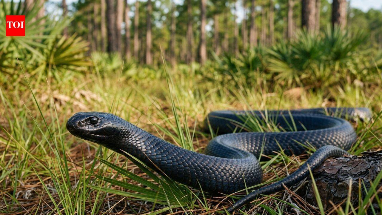 A giant snake vanished from parts of the US decades ago. Scientists are now releasing 42 eastern indigo snakes to bring it back