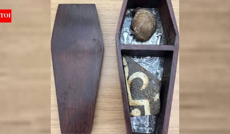 In 1956, an 11-year-old took an abbot’s kneecap and medieval tile from Glastonbury Abbey; 70 years later, his widow returned it from Australia