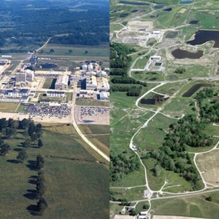 In 1989, Ohio's Fernald uranium plant stopped production; a $4.4 billion cleanup transformed the 1,050-acre site into wetlands, prairie and forest