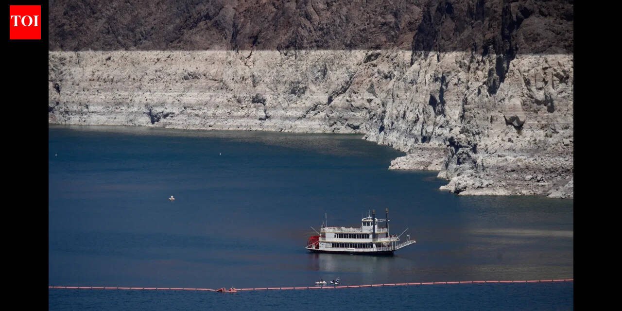 Lake Mead fell to 1,040.4 feet as the Colorado River crisis deepened; Lake Powell is also under pressure, raising questions over water and hydropower