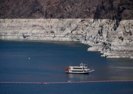 Lake Mead fell to 1,040.4 feet as the Colorado River crisis deepened; Lake Powell is also under pressure, raising questions over water and hydropower
