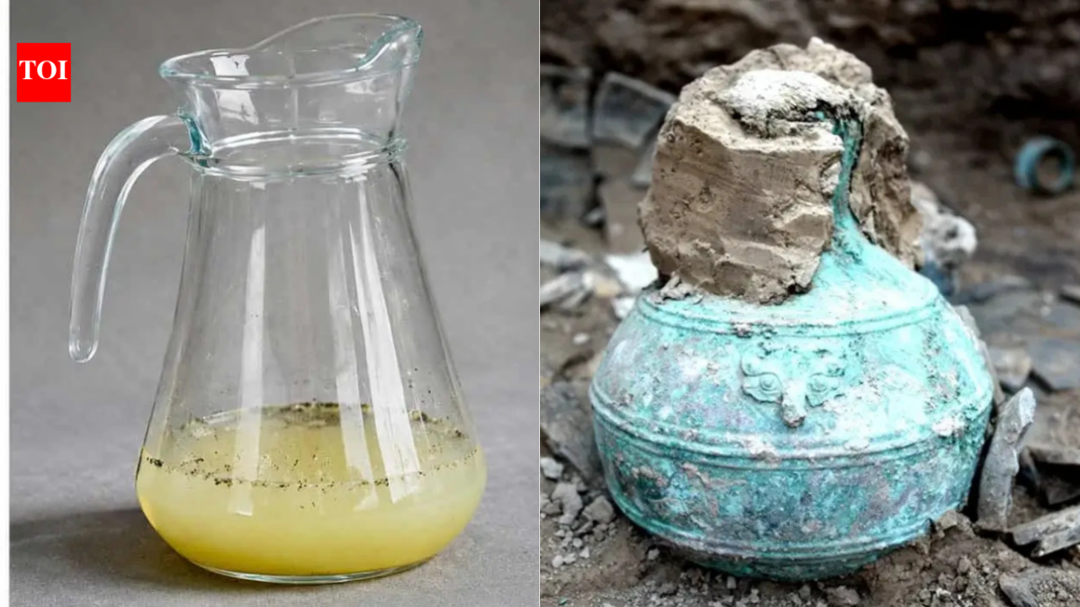 2,300-year-old beer, well preserved inside an ancient bronze bottle containing nearly a gallon of liquid with more than 2,400 chemical compounds, was discovered by archaeologists