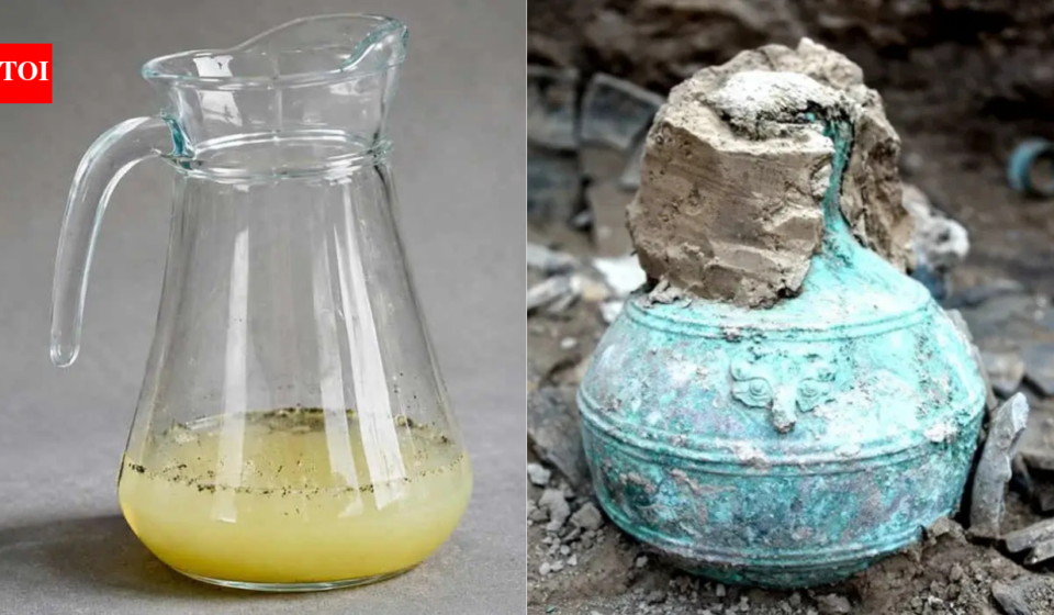 2,300-year-old beer, well preserved inside an ancient bronze bottle containing nearly a gallon of liquid with more than 2,400 chemical compounds, was discovered by archaeologists