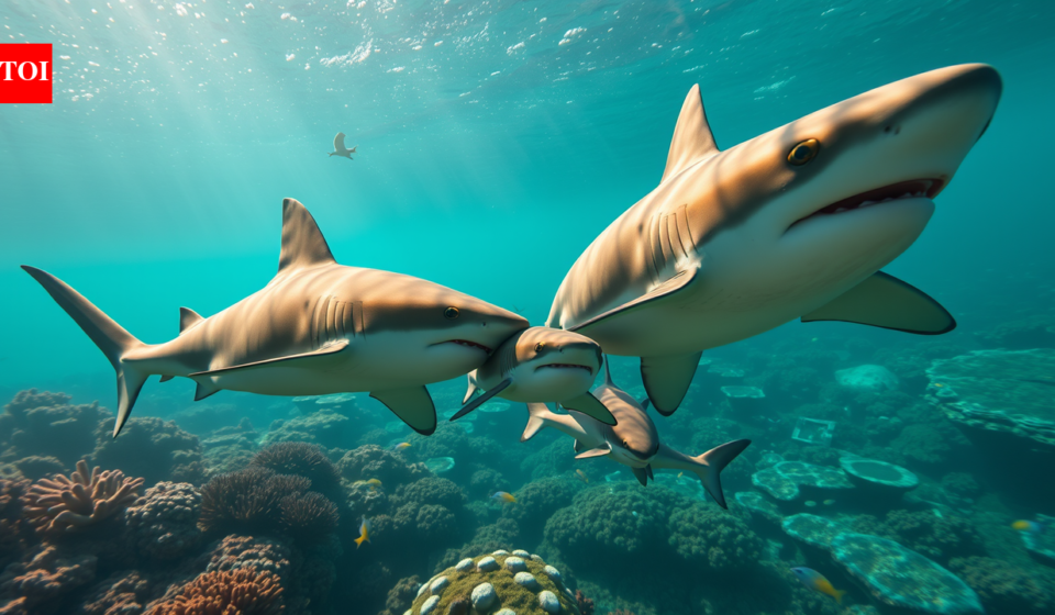 Bull sharks in Fiji repeatedly meet at the same reef, and scientists found they slightly prefer spending time with relatives