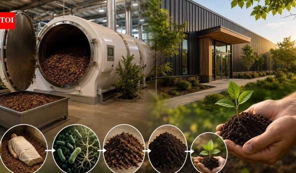 Maryland's first human composting facility offers an alternative to burial and cremation through natural organic reduction