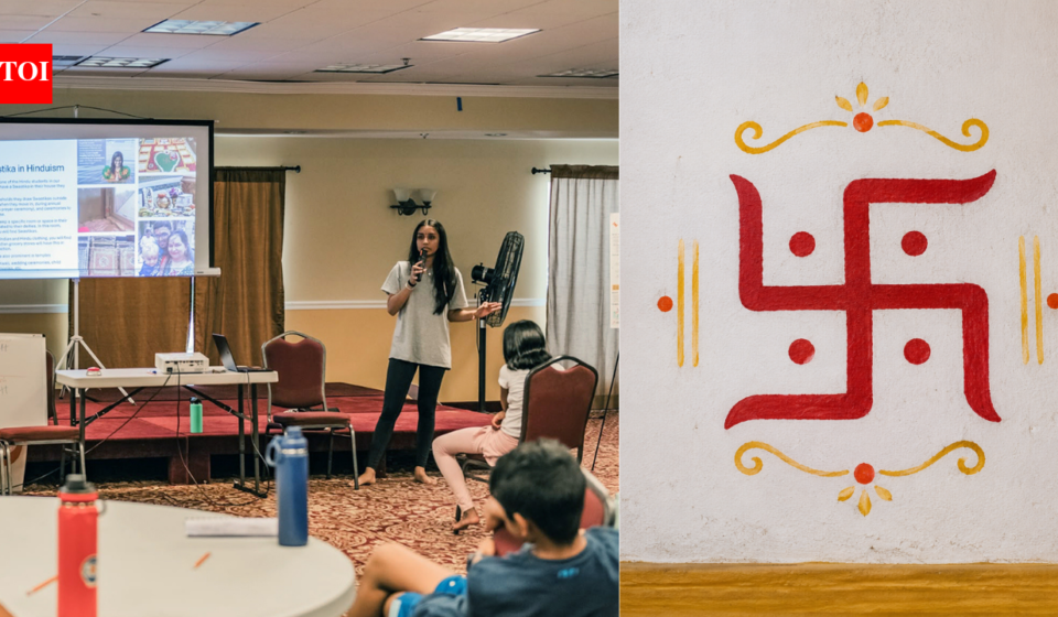 Hindu students campaign at US schools to distinguish the sacred swastika from the Nazi Hakenkreuz